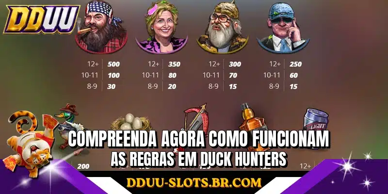 Compreenda agora como funcionam as regras em Duck Hunters